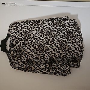 Banana Republic Factory Leopard Print Blouse
